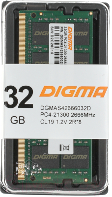 Оперативная память DDR4 Digma DGMAS42666032D