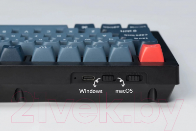 Клавиатура Keychron V1 Max RGB Hot-Swap Knob Version Red Switch / V1M-D1-RU (черный)