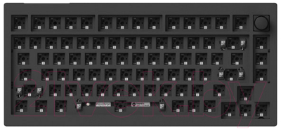Клавиатура Keychron V1 Max RGB Hot-Swap Knob Version Brown Switch / V1M-D3-RU (черный)