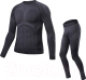 Комплект термобелья Santic WM8N002 (XL-XXL, серый/черный) - 