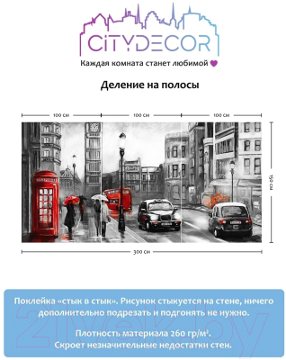 Фотообои листовые Citydecor Города и Архитектура 21 (300x150см)