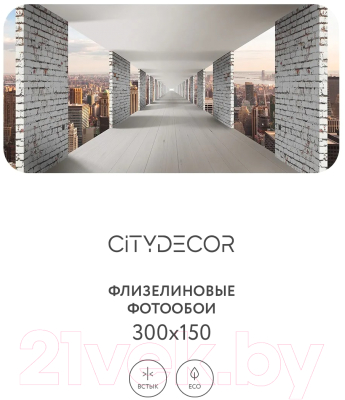 Фотообои листовые Citydecor Города и Архитектура 83 (300x150см)