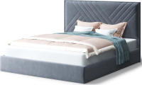 Двуспальная кровать MLK Мира 1600 (бренди лайт 28/серый) - 