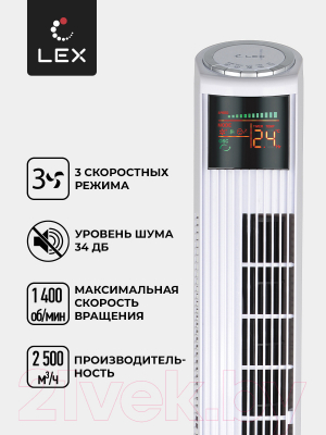 Вентилятор Lex LXFC 8368 (белый)