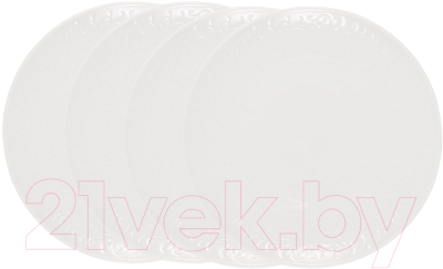 Набор тарелок Gipfel Silvia 42923 (4шт, белый)