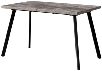 Обеденный стол Millwood Ванкувер 120-152x70x75 (сосна пасадена/металл черный) - 