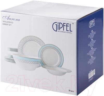 Набор столовой посуды Gipfel Aurora 42861 (19шт)