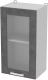 Шкаф навесной для кухни Интерлиния Компо ВШ40ст-720-1дв (бетон портленд) - 