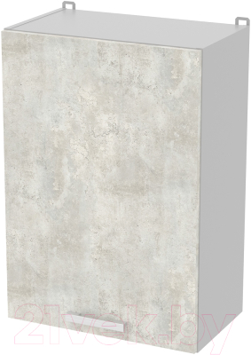 Шкаф навесной для кухни Интерлиния Компо ВШ50-720-1дв (бетон лайт)