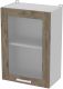 Шкаф навесной для кухни Интерлиния Компо ВШ50ст-720-1дв (дуб веллингтон) - 