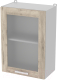 Шкаф навесной для кухни Интерлиния Компо ВШ50ст-720-1дв (дуб серый) - 