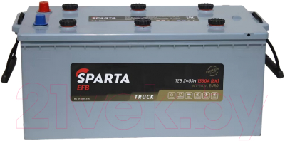 Автомобильный аккумулятор SPARTA Евро 1350А / 6СТ-240 3 SP EFB (240 А/ч)