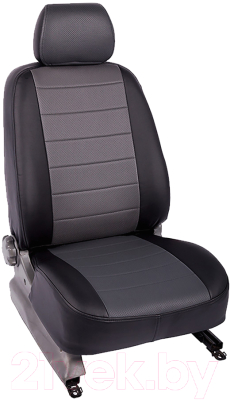 Комплект чехлов для сидений Seintex 95621 (черный/серый, для Mitsubishi Pajero Sport 2002–2008)