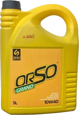 Моторное масло SMK Produkt Orso Grand 1040 10W40 SN/CF / SMK-1040ORGR005 (5л)