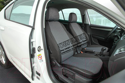 Комплект чехлов для сидений Seintex 87911 (черный/серый, для GAZ Gazelle Next 2014–н.в.)