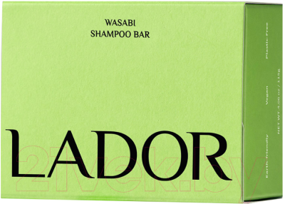 Твердый шампунь для волос La'dor Wasabi Shampoo Bar Органический (115г)