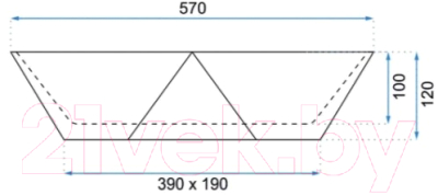 Умывальник REA Vegas U5602