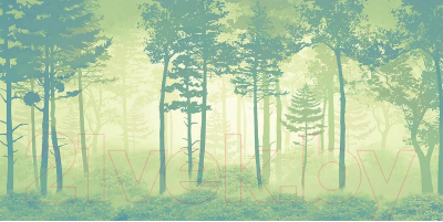 Фотообои листовые Citydecor Таинственный лес 11 (300x150см)