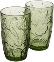 Набор стаканов Gipfel Ginkgo 51179 (2шт, зеленый) - 