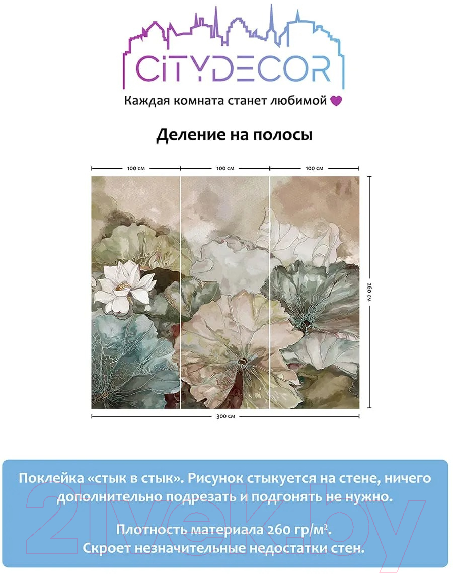 Фотообои листовые Citydecor Blossom 2