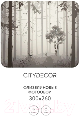 Фотообои листовые Citydecor Dark Side 35 (300x260см)