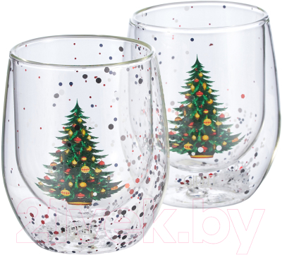 Набор стаканов для горячих напитков Gipfel Christmas Star 52498 (2шт)