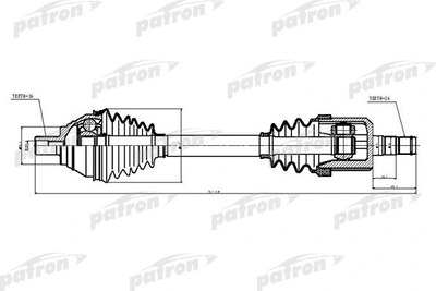 Приводной вал Patron PDS6876 - 