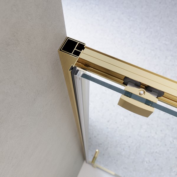 Купить Душевая дверь BelBagno LUCE-BF-1-120-C-ORO в Могилеве