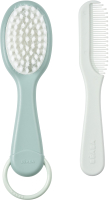 Набор для ухода за волосами детский Beaba Baby Brush And Comb Green Bl 920366 - 