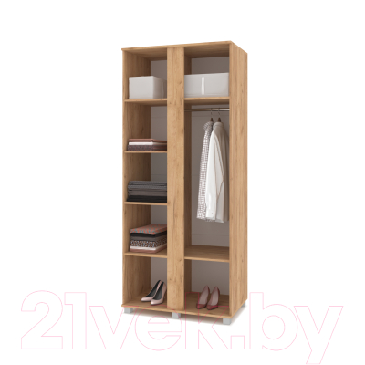 Шкаф Modern Пандора П23 (золотой дуб/графит)