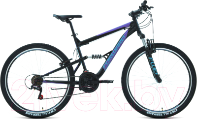 Велосипед Forward Raptor 27.5 1.0 2022 / RBK22FW27776 (черный/фиолетовый)