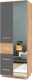 Шкаф Modern Виора В24 (золотой дуб/графит) - 