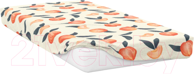 Простыня Samsara Home Персики на резинке 200x90 П90Пр-2