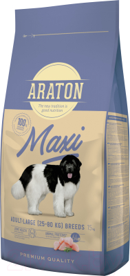 Сухой корм для собак Araton Adult Maxi Премиум для крупных пород / ART47465 (15кг)