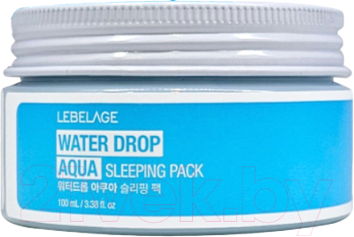Маска для лица кремовая Lebelage Увлажняющая ночная Water Drop Aqua Sleeping Pack (100мл)