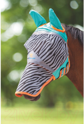 Маска антимоскитная для лошади Shires Tempest Zebra / 6655/ZEBRA/FULL