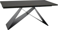 Обеденный стол Signal Westin Ceramic 160-240x90 (Ossido Bruno коричневый/черный матовый) - 