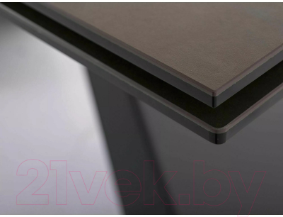 Обеденный стол Signal Westin Ceramic 160-240x90 (Ossido Bruno коричневый/черный матовый)
