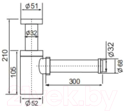 Сифон Oliveeka FG8305