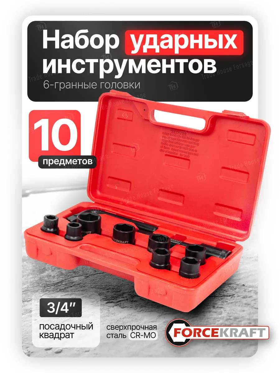 Набор головок слесарных ForceKraft FK-6104-5MPB(58240) — фото 5