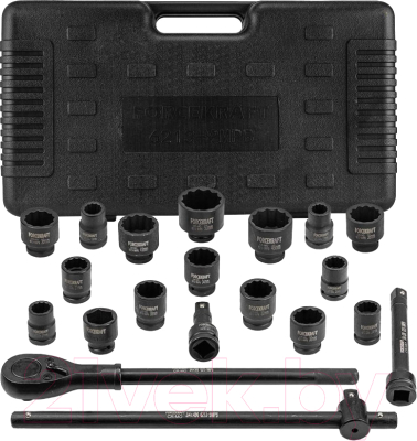 Набор головок слесарных ForceKraft FK-6213-9MPB(58392)