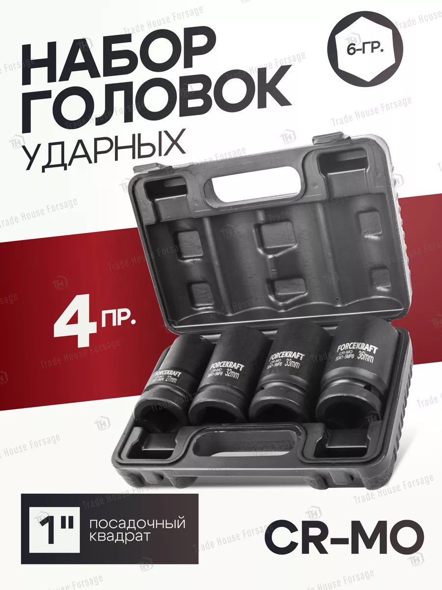 Набор головок слесарных ForceKraft FK-8041-5MPB(58393) — фото 5