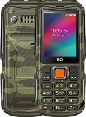 Мобильный телефон BQ 2410L Tank Power 4G (Camouflage/Gunmetal)