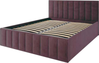Двуспальная кровать ДСВ Лана 1.4 с подъемным механизмом (шоколад) - 