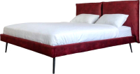 Двуспальная кровать ДСВ Сильвия 1.6 (бордо) - 
