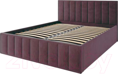 Двуспальная кровать ДСВ Лана 1.6 с подъемным механизмом (шоколад)