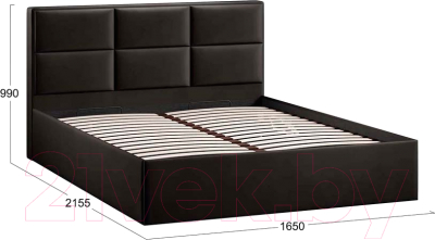 Купить Двуспальная кровать ТриЯ Стелла Тип 1 c ПМ 160x200 в Витебске