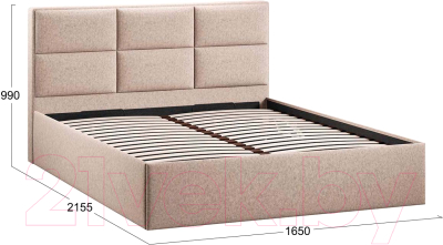 Купить Двуспальная кровать ТриЯ Стелла Тип 1 c ПМ 160x200 в Витебске