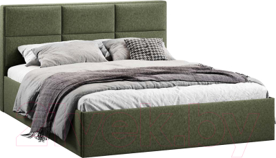 Двуспальная кровать ТриЯ Стелла Тип 1 c ПМ и заглушиной 160x200
