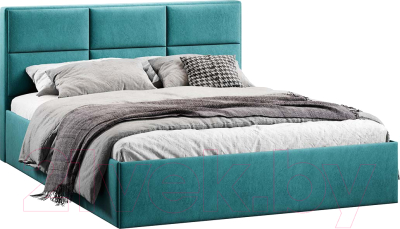 Двуспальная кровать ТриЯ Стелла Тип 1 c ПМ и заглушиной 160x200